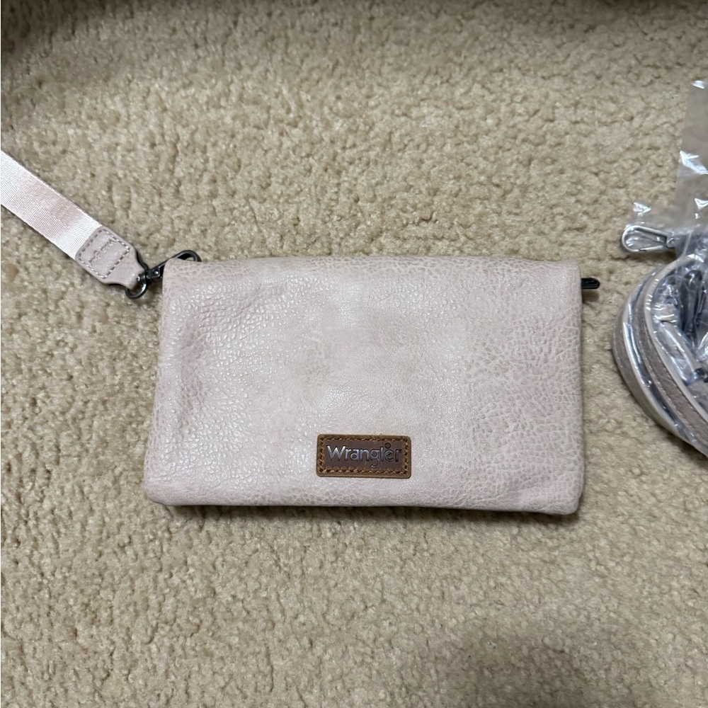 Wrangler Beige Wristlet Clutch